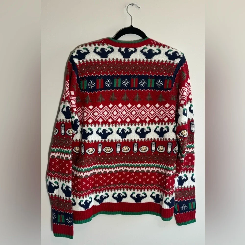 Blizzard Bay Men’s “Welcome to the North Swole” Ugly Christmas Sweater Medium